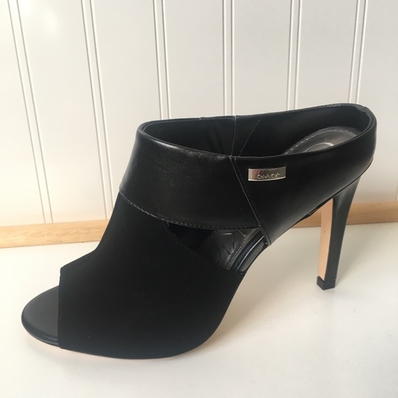 Calvin Klein Peep-Toe Heels Size 7 - Picture 7 of 8